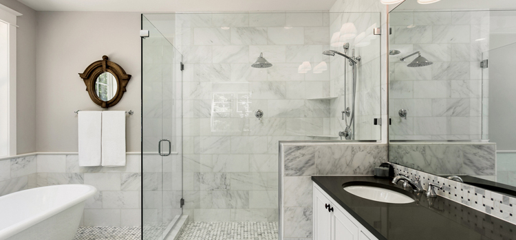 bathroom shower door installation in Palo Alto